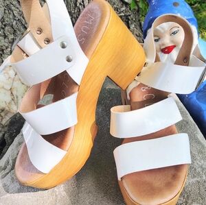 MUSSE & CLOUD SZ 38 8 STRAPPY OPEN TOE $105 HEELED SANDALS LN